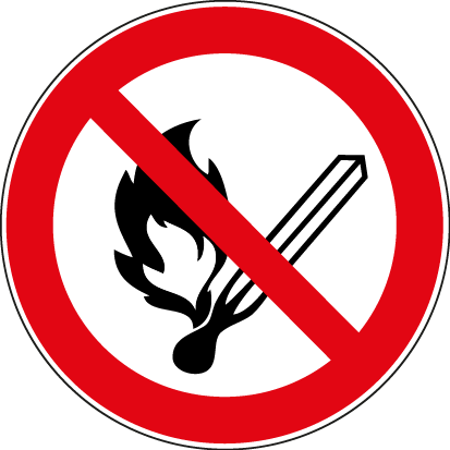 Keine offene Flamme